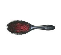 Denman cushion Hair Brush (Medium) with Soft Nylon Quill Boar Bristles - Porcupine Style for grooming Detangling Straightening Blowdrying and