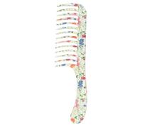 Denman D28 The Deluxe Wide Tooth Detangler Comb Floral Fantasies 1 Comb