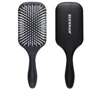 Denman Detangling & Styling Paddle Hairbrush for Detangling, Fast Blowdrying and Styling - Combination of D3 Styling Pins & Paddle Brush - (Black, White Pins) D38