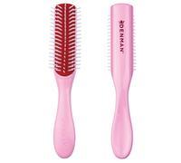 Denman Mini Curl & Blow-Dry Styling Brush - Define Curls, Smooth Frizz & Style Short Hair with Precision, D14 Pink Crush