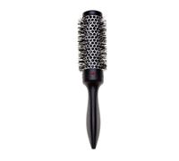 Denman (Small) Thermo Ceramic Hourglass Hot Curl Brush - Hair Curling Brush for Blow-Drying Straightening Defined Curls Volume & Root-Lift - Gray