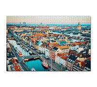 Denmark Copenhagen Jigsaw Puzzle for Adults 200 Piece Travel Gift Souvenir 35x25CM