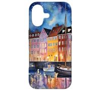 Denmark Copenhagen Nyhavn Winter Art Case for iPhone 17