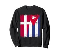 Denmark Cuba Half Flag Danish Cuban Heritage Sweatshirt