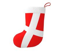 Denmark Danish Flag Christmas Stocking, Candy Gift Bags, Hanging Stocking Ornament, Christmas Decorations