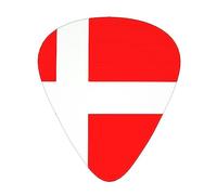 Denmark Danish Flag Guitar Picks, Premium Celluloid Picks For Enhanced Playability And Tone.