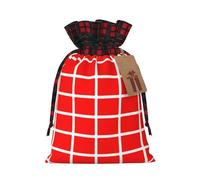 Denmark Danish Flag Print Christmas Wrapping Bags Gift Bags With Drawstring, Xmas Party Presents And Favors