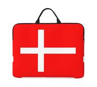 Denmark Danish Flag Print Laptop Case Sleeve Lightweight Waterproof Work Travel Commuting Notebook Cover Bag