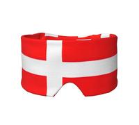 Denmark Danish Flag Print Sleep Eye and Ear Muffs Mask - Adjustable Yoga Travel Headband, Keep Warm Shading Comfortable Aid