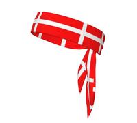 Denmark Danish Flag Printed sports headbands Fitness basketball running badminton mountaineering sports headbands