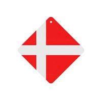 Denmark Danish Flag Printing 10 Pcs Air Freshener Car Scented Hanging Sheets Air Freshener Sheet With Rope For Car And Home