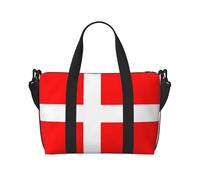 Denmark Danish Flag Prints Handbag Crossbody Travel Bag Comfortable Lightweight and Waterproof Suitable for Travel and Everyday Use.