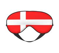 Denmark Danish Flag Soft Eye Mask. Unisex, Comfortable and Breathable, Suitable for Daily Rest. Helps You Quickly Enter Deep Sleep.