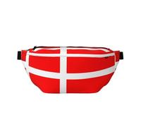 Denmark Danish Flag Versatile Running Waist Pack Lightweight Breathable and Adjustable for Travel Cycling and Everyday Use