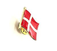 Denmark Danish Metal Enamel Country Flag Pin Badge