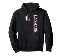 Denmark - Danmark - Danish Dannebrog Flag - Map Souvenir Pullover Hoodie