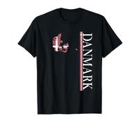 Denmark - Danmark - Danish Dannebrog Flag - Map Souvenir T-Shirt