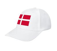 Denmark Flag Baseball Cap,Summer Adjustable Classic Low Profile Hat for Men Women,The Ultimate Accessory for Activies White
