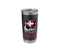 Denmark Flag Danish Viking Drakkar History Stainless Steel Insulated Tumbler