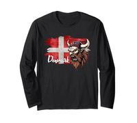 Denmark Flag Shirt, Denmark t Shirt, Denmark Tshirt, Denmark Long Sleeve T-Shirt