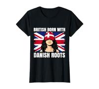 Denmark Girl Heritage British Born Danish Roots Pride T-Shirt