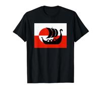 Denmark Greenland Flag is Not for Sale Support Danish Design Value Graphic T-Shirt, Men, Black, M