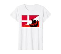 Denmark Greenland Flag is Not for Sale Support Danish Design Value Graphic T-Shirt, Women, White, XS