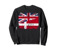DENMARK Half BRITAIN UK Friendship Flag DANISH Sweatshirt
