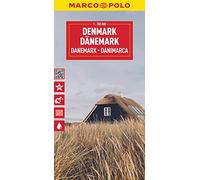 Falk Marco Polo Road Map - Denmark - 1:350,000