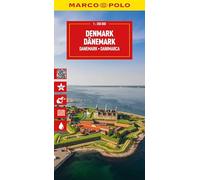 Marco Polo Denmark Travel Map: Detailed Tourist Map with Top Sights (Folded Map): wegenkaart 1:350.000 (Marco Polo Maps)