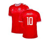 Denmark Men's Mens 2024 - 2025 Home Shirt - Eriksen 10 in Red | Size: Medium Denmark Red M