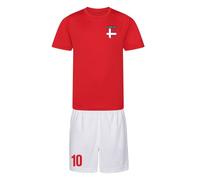 Denmark Men's Personalised Training Kit in Red | Size: Medium Denmark Red M