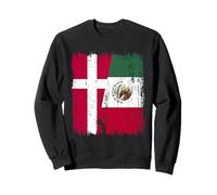 Denmark Mexico Half Flag Danish Mexican Heritage Sweatshirt