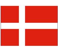 Denmark National Flag A4 Easy-Peel PRE-Cut Edible Icing Sheet Cake Topper Decoration - This Product can be Personalised!