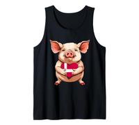 Denmark Pig Heart Danish Roots Danish Pride Danish Flag Tank Top