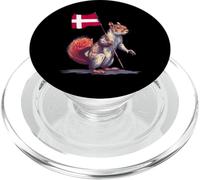 Denmark Squirrel Danish Pride Danish Roots Danish Flag PopSockets PopGrip for MagSafe