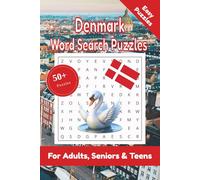 Denmark Word Search Puzzle: 50+ Puzzles Word Search Easy to Read about Denmark and More | 6x9 inches, 110 pages | Gift for Denmark, Countries & Traveling Lover