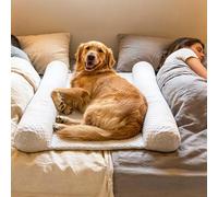 DenMate Dog Bed Co Sleeper: The First On-Bed DogBed for Your Pet. Perfect for Large/Medium Size Dogs; Helps Stabilizes Nighttime Movement to Help Improve Dog & Owners Sleep, Machine Washable.
