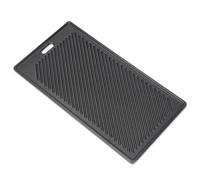 Denmay Cast Iron Grill Plate 45 x 24 cm, Universal for Rsle Videro G2, G3, G4 and G6 Gas Grills (from Model Year 2021), Black, Rectangular