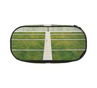 DENMER American Football Field Ball Sport Printed Oxford Fabric Pencil Case with Spacious Design for School, Office, Travel - Multi-Use Stationery & Makeup Pouch