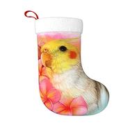 DENMER Cute Cockatiel Christmas Stockings Xmas Fireplace Hanging Stocking Decorations For Christmas Party Decoration Supplies.Christmas Gifts