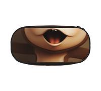 DENMER Cute Monkey Printed Oxford Fabric Pencil Case with Spacious Design for School, Office, Travel - Multi-Use Stationery & Makeup Pouch