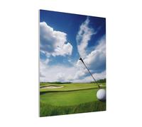 DENMER golf course Printed Solid Wood Frame Canvas Wall Art 40x50 CM - Handmade Framing Square Wall Decor for Bedroom, Living Room, Office
