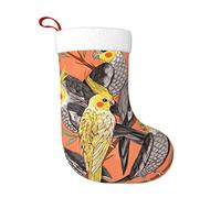 DENMER Little Cockatiel Christmas Stockings Xmas Fireplace Hanging Stocking Decorations For Christmas Party Decoration Supplies.Christmas Gifts