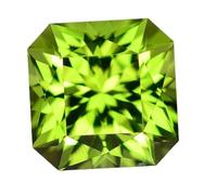 DENMOUS 11.00 Ratti/ 10.00 Carat Certified Unheated Untreated Cushion Cut Natural Peridot Loose Gemstone By Lab Certified For Man Or Women-B0CL75S2R1