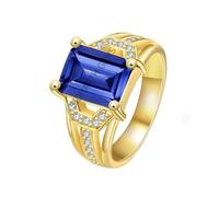 DENMOUS 11.25 Ratti 10.00 Carat Lab - Certified Aaa+ Quality Natural Blue Sapphire Neelam Gold Adjustable Gemstone Ring For Women'S And Men'S-B0CK5LHX-D1