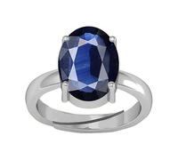DENMOUS 11.25 Ratti 10.05 Carat Natural Ceylon Srilankan Neelam Blue Sapphire Stone Adjustable Ring For Women'S And Men'S (Lab - Approved)-B0DPX63W-01