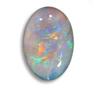 DENMOUS 11.25 Ratti / 10.32 Carat Multi Fire Opal Stone Natural Oval Shape Australian Fire Opal Loose Gemstone With Lab Certified For Men'S And Women'S-B09X35QY00