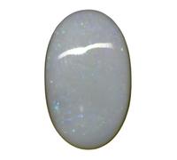 DENMOUS 11.25 Ratti Super Multifire Opal Stone Certified Natural Oval White Australian Loose Gemstone (Certified Card & Guarantee Card)(Fo20-B0DKNZYJ7R-DNM