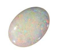 DENMOUS 12.25 Ratti / 11.00 Carat Super Multifire Opal Stone Natural Oval Shape Australian Opal Loose Gemstone With Lab Certified For Men'S And Women'S-B0CRB62Q-D1